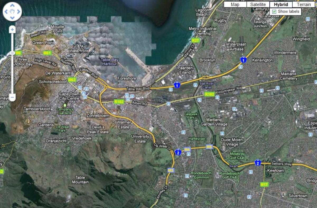 peta Cape Town satelit