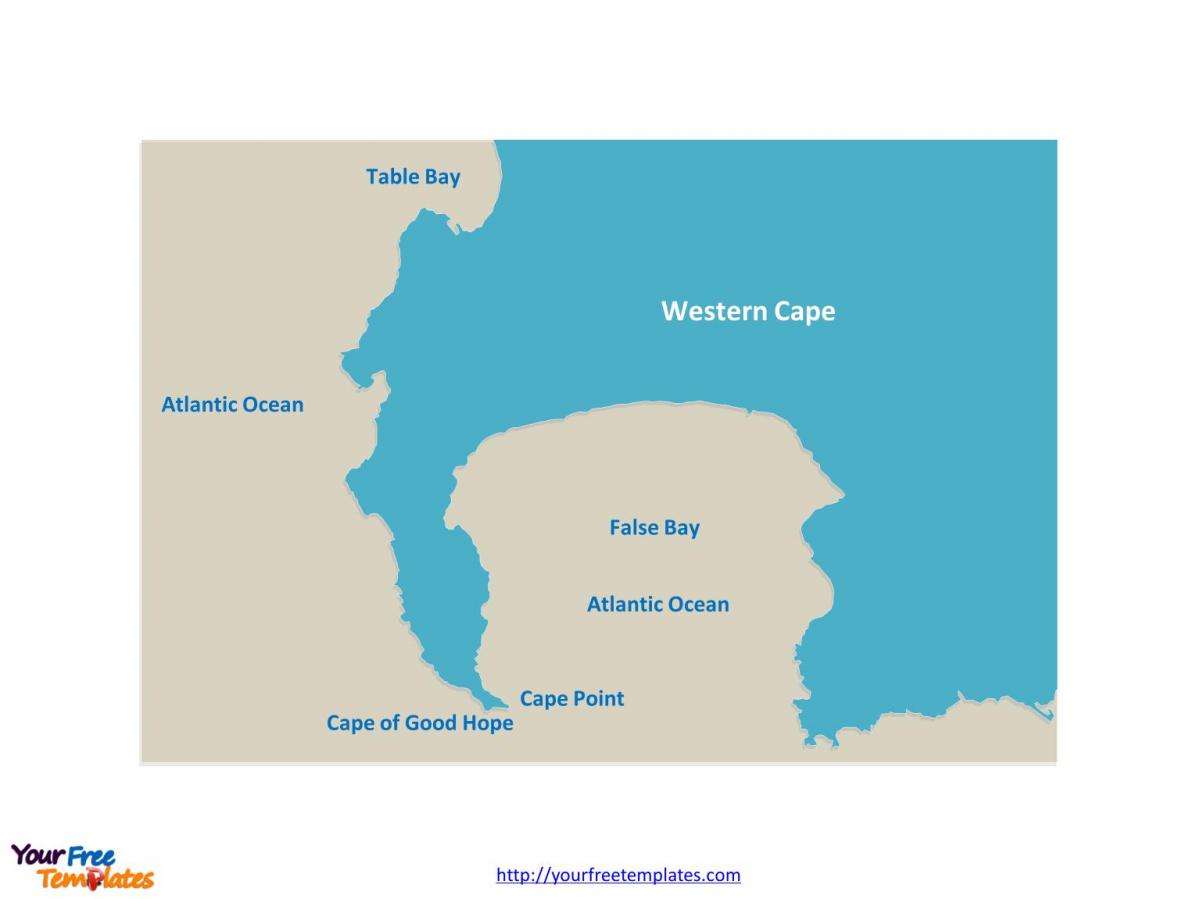 peta meja bay Afrika Selatan