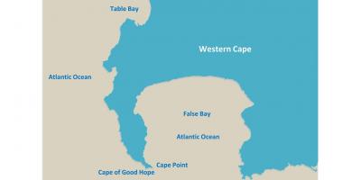 Peta meja bay Afrika Selatan
