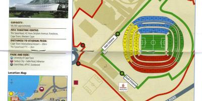 Peta stadium green point tempat letak kereta